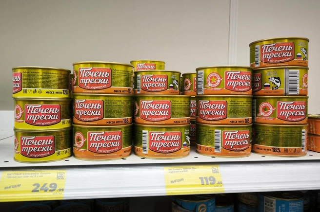Печень и паштет из нее в «Магните» | Источник: Юрий Скородумов / 29.RU