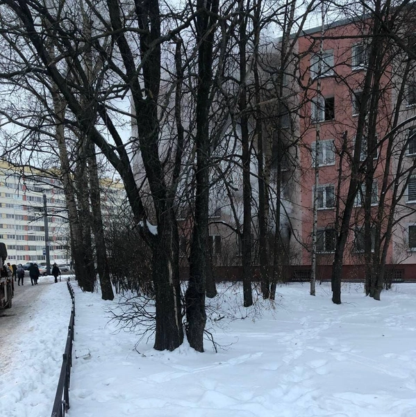 На Ветеранов тушили квартиру. Красное зарево пожара попало на видео | Источник: Мегаполис | ДТП и ЧП | Санкт-Петербург | Питер / telegram
