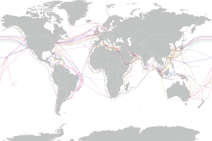 Картография: сети в море