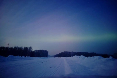 Novosibirsk photographer captures northern lights 30 km from city