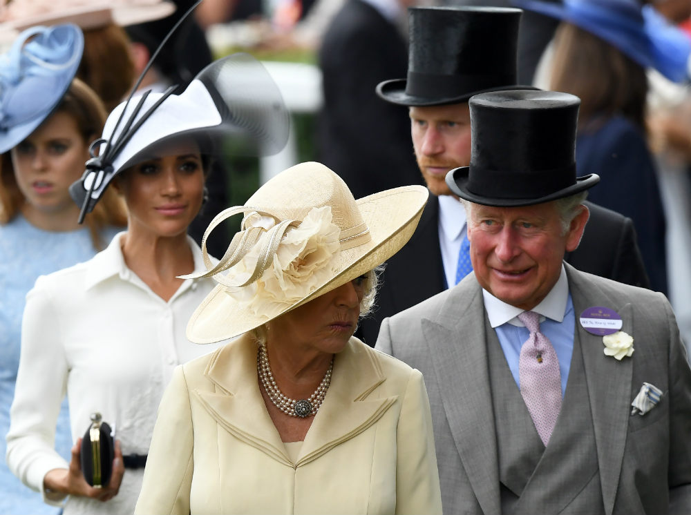 Принц Чарльз с герцогиней Корнуольской и Сассекские в Аскоте, 19 июня 2018 | marieclaire.ru