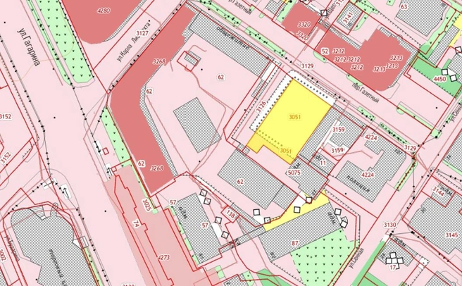 Когда-то здесь планировали построить офисное здание | Источник: Pkk.rosreestr.ru