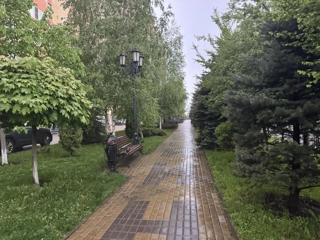 На улице почти никого не осталось во время дождя | Источник: Дарья Гранкина / 26.RU