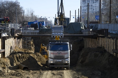 Челябинск завершает этап строительства метротрамвая на проспекте Победы