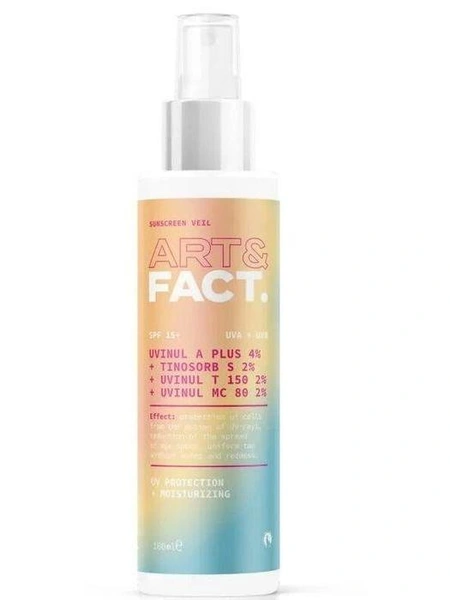 Cолнцезащитная вуаль/ спрей SPF 15 для лица и тела Art&Fact
