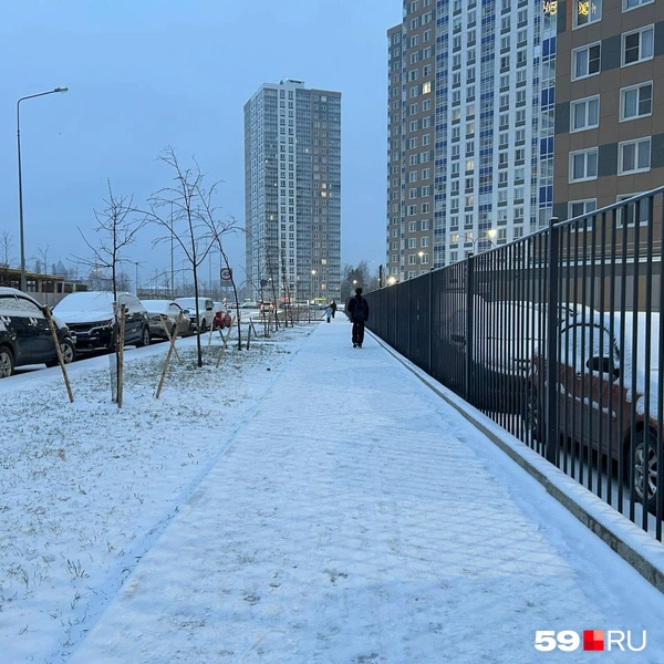 Так сейчас выглядит дорога из ЖК «Арсенал» | Источник: читатель 59.RU