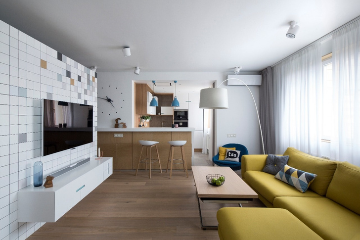 Квартира 70 м² с ярким дизайном (фото 3)