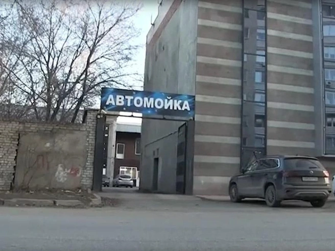 Та самая автомойка, кадр с видео | Источник: ГУ МВД по Саратовской области