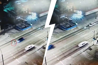 Пешеходница в Красноярске, не дойдя до перехода, попала под колёса