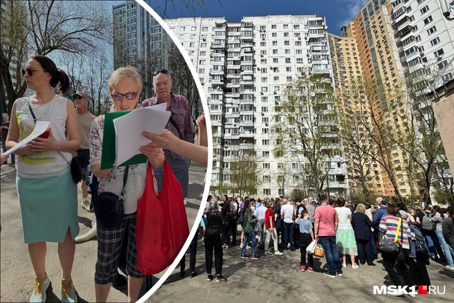 Москвичи продолжают бороться против благоустройства парка «Крылатские холмы» | Источник: Александра Какасьева / MSK1.RU