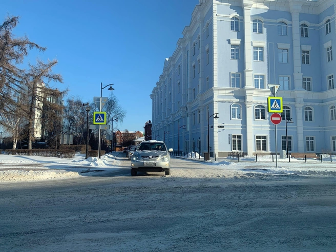 Власти не стали организовывать двустороннее движение на Тургенева для объезда | Источник: Никита Кифорук / 72.RU