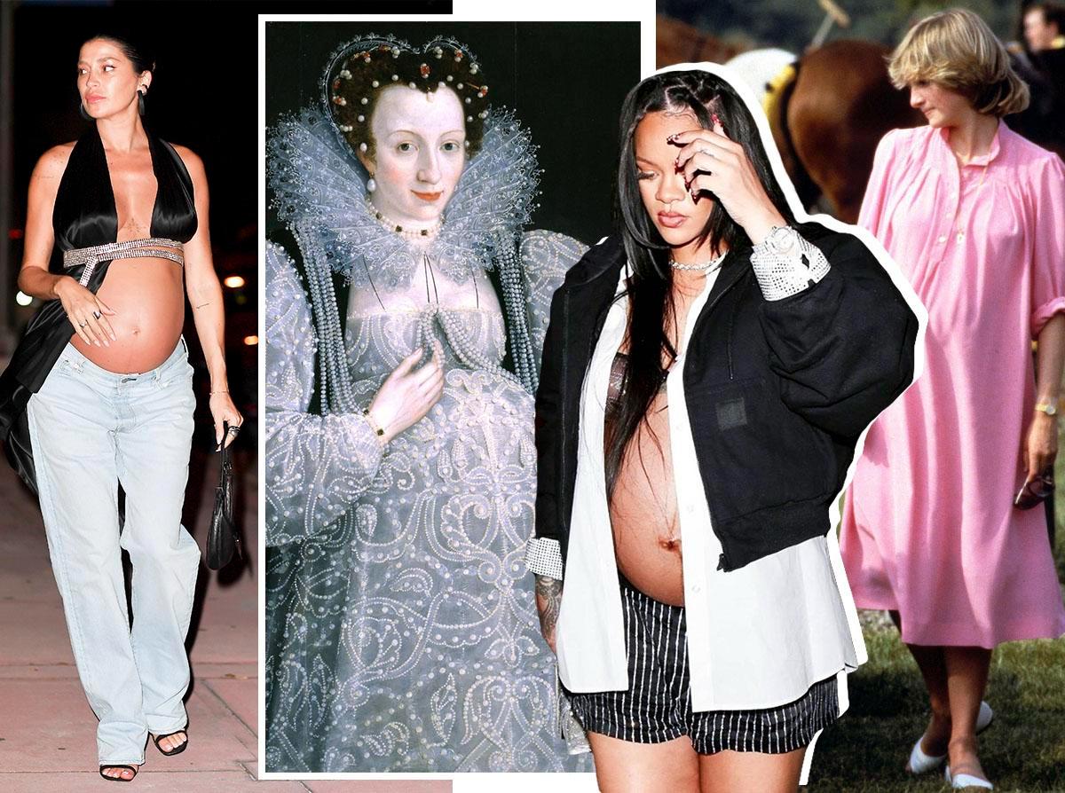 Тугие корсеты и голый живот: как эволюционировал стиль беременных | MARIECLAIRE