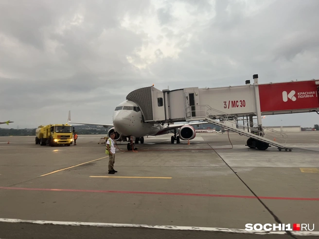 Аэропорт Сочи закрыли на прием и выпуск самолетов  | Источник: Анна Грицевич / SOCHI1.RU