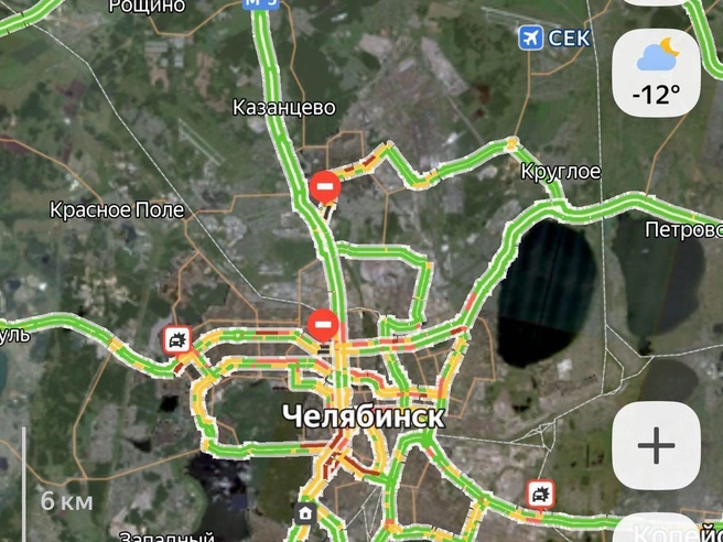 Заторы отмечаются в различных частях города. | Источник: «Яндекс Пробки»