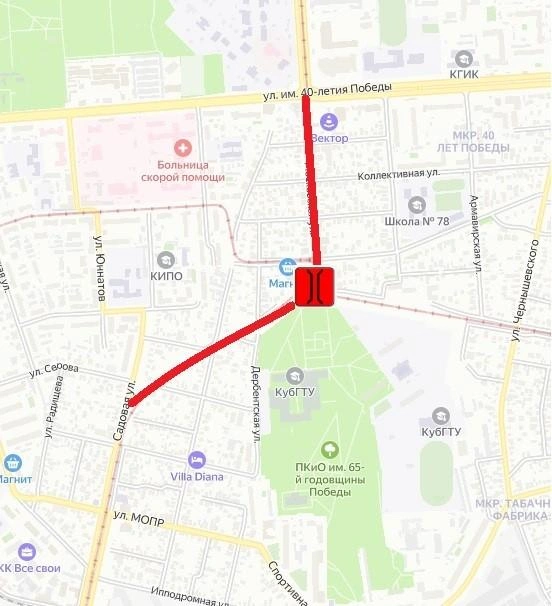 Источник: департамент транспорта и дорожного хозяйства Краснодара 