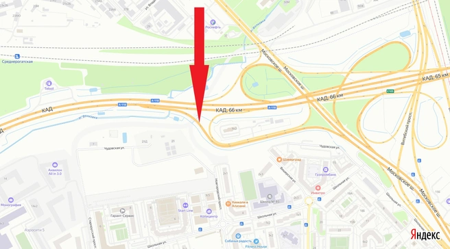 На КАД закроют съезд на Московское шоссе | Источник: ФКУ Упрдор «Северо-Запад»