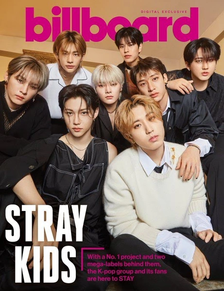 Stray Kids стали первой k-pop группой 4 поколения, попавшей на обложку Billboard