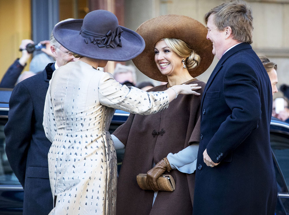 Королева Матильда и Королева Максима с мужьями | marieclaire.ru