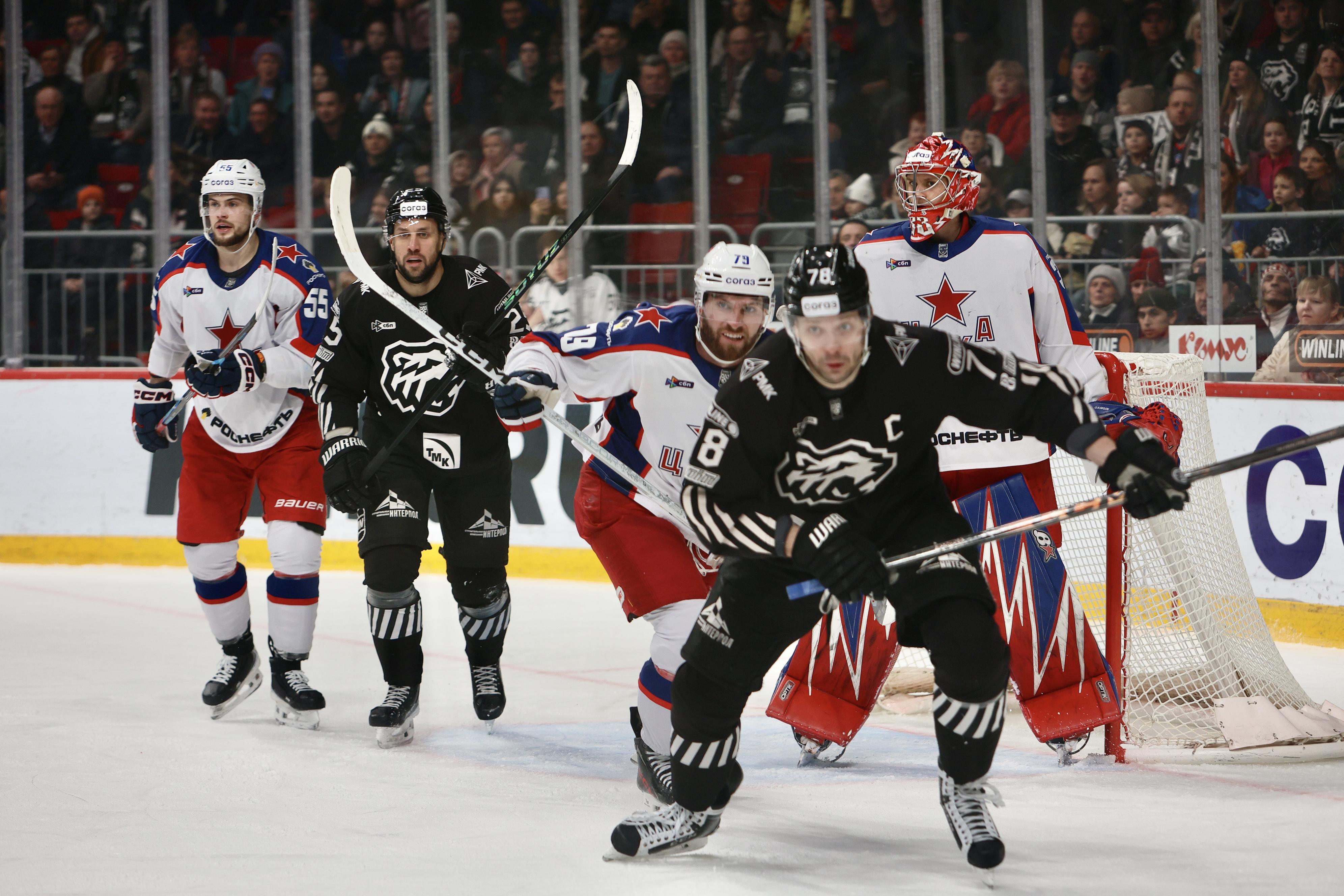 Трактор уступил ЦСКА в домашнем матче КХЛ