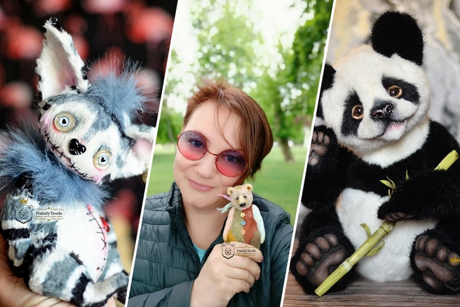 Наталья много лет шьет красивые игрушки для людей со всего мира | Источник: NATALYTOOLS Авторские коллекционные игрушки / Vk.com