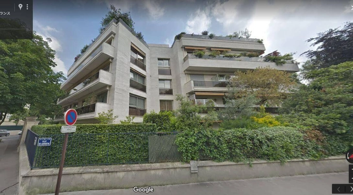 Дом, в котором Франсуаза Бетанкур живет в Париже  | Источник: Google Earth via presidenthouse.org