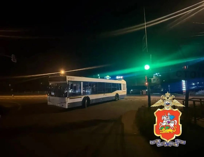 Полицейские показали фото с места ДТП | Источник: Подмосковная полиция / MAX