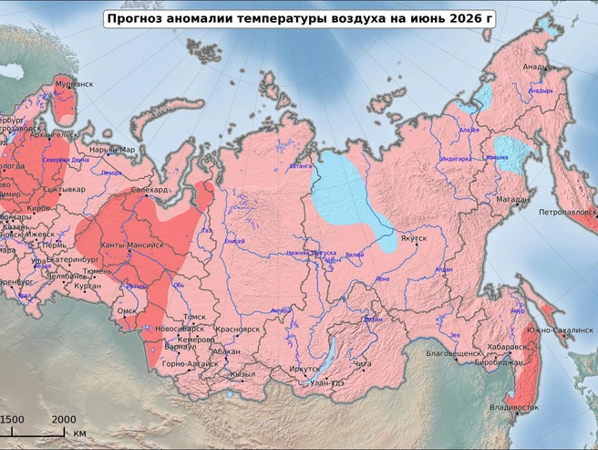 Таким прогнозируется начало лета в Тюмени и по России | Источник: meteoinfo.ru