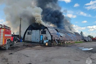 Крупный склад сгорел в Приамурье