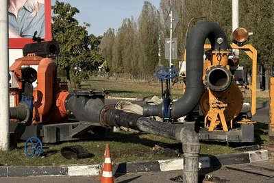 В Воронеже второй раз за два дня прорвало коллектор