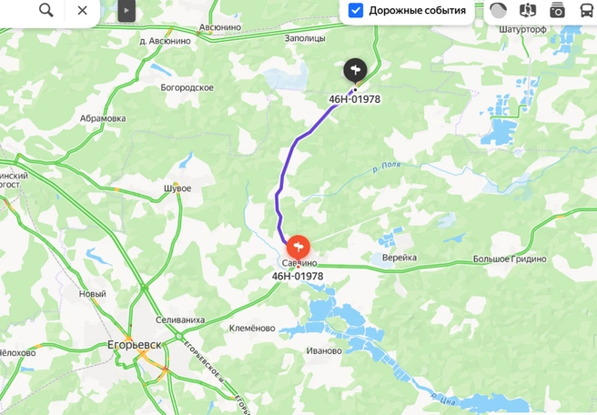 В 2026-м капитально отремонтируют часть дороги Поминово&nbsp;— Коробята&nbsp;— Запутное | Источник: «Яндекс Карты»
