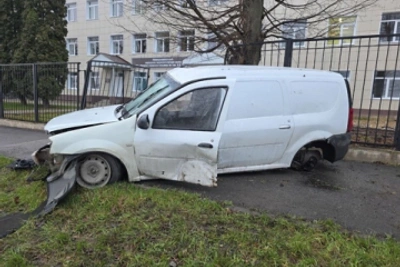 В Ельце водитель «Ларгуса» пострадал при ударе о дерево