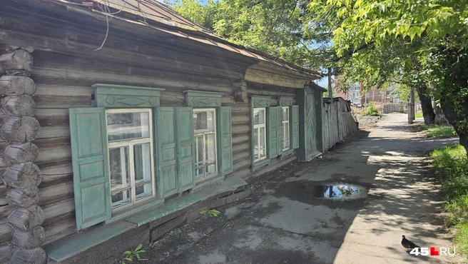 Дома со стороны дороги | Источник: Дарья Никитченко / 45.RU