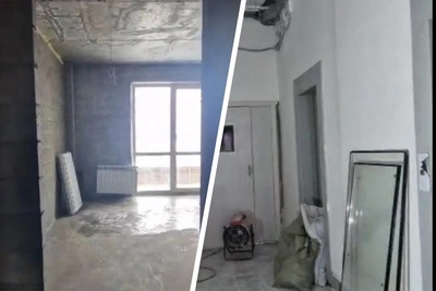 Omsk delivers leaky apartment building, a 'blessing' for shared construction investors