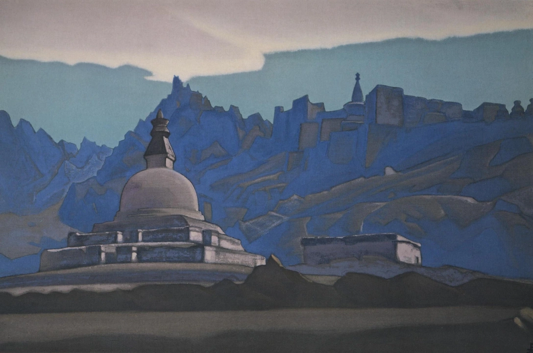 Николай Рерих. «Ступа. Ладак», 1937. | Источник: Пресс-служба Русского музея