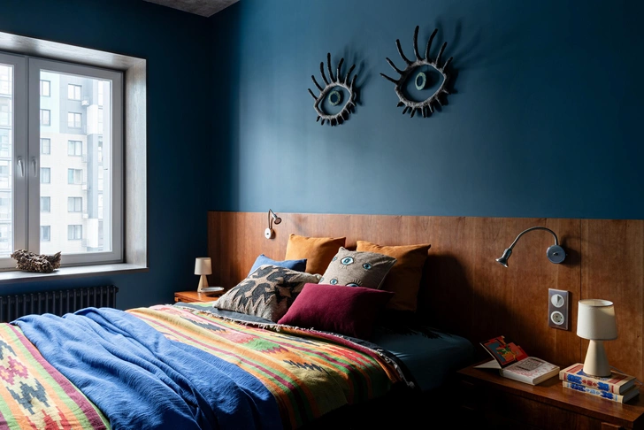 Краска, Swisslake. Панно, Эльвира Евтехова. Деревянные панели, ArtStyle. | Источник: Александр Бурнатов. Стиль: Елена Куцаренко