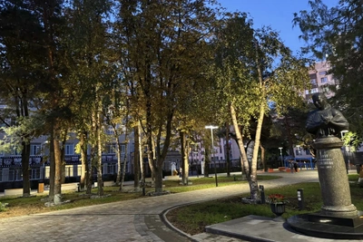 Сквер у лицея №8 в Ставрополе открыли после благоустройства