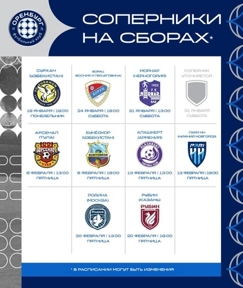 Соперники на сборах | Источник: ФК «Оренбург» / t.me