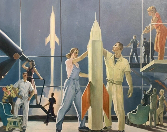 Источник: Александр Дейнека, «Покорители космоса», 1961 г