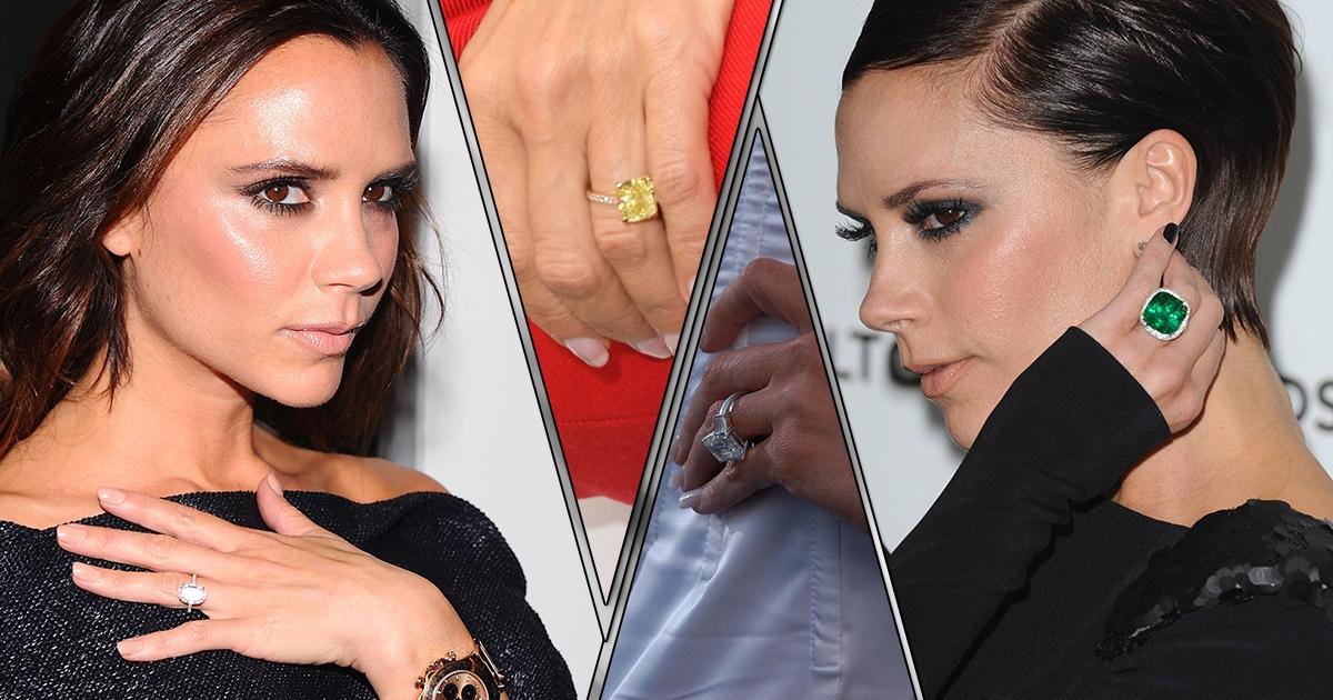 15 роскошных помолвочных колец Виктории Бекхэм, которая купается в любви и щедрости мужа