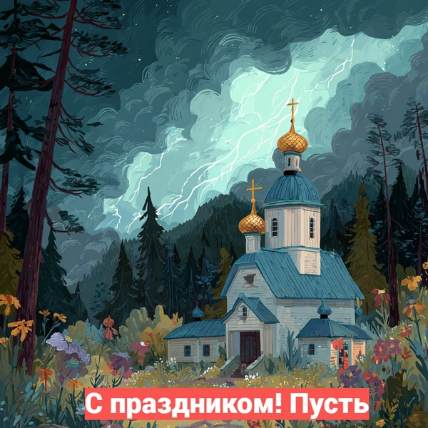 Ильин день в 2025 году, открытки на ильин день, ильин день, ильин день в 2025, какого числа ильин день, ильин день 2025 какого числа, 2 августа ильин день, ильин день почему нельзя купаться | Источник: Midjourney
