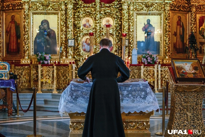 Храм подготовился к богослужению | Источник: Булат Салихов / UFA1.RU