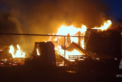 Погиб при пожаре в Гагинском районе