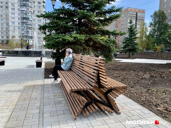 В контракте были прописаны скамьи из металла и бруса хвойных пород | Источник: Анна Лялькова / MGORSK.RU