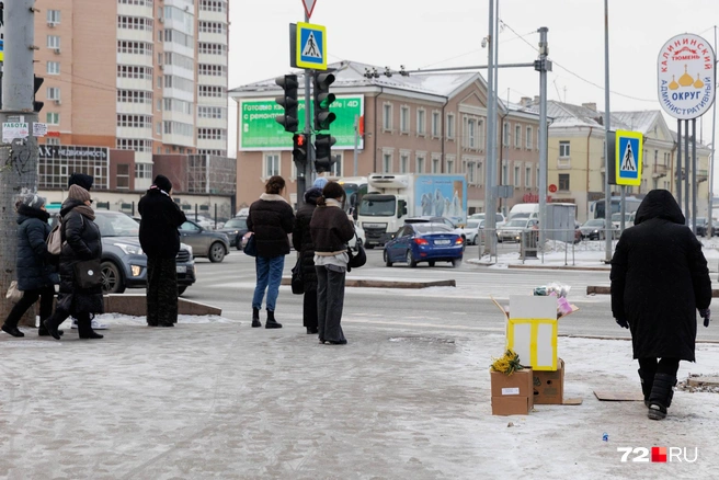 Раньше на этом перекрестке стояло много торговцев | Источник: Ирина Шарова / 72.RU