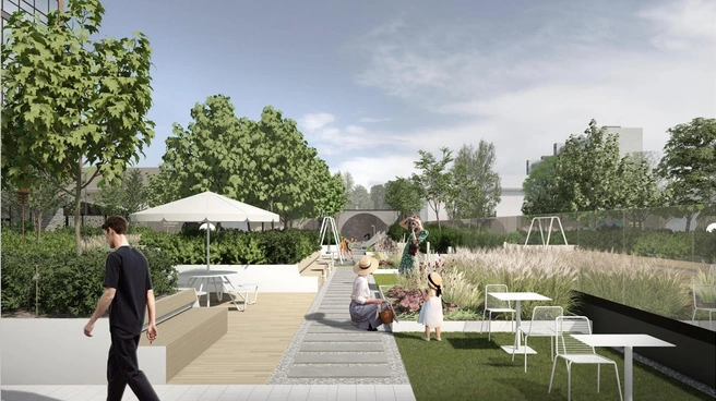 На крыше «Дома на ЗабВО» обустроят лаундж-зону для резидентов | Источник: «Природа»