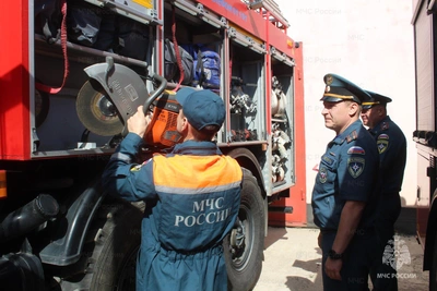 В Орле проверили готовность аэромобильной группировки МЧС