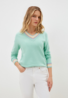 Пуловер Tu.tri, цвет: бирюзовый 
