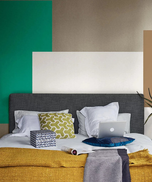 Цветные сны: Color Blocking в спальне