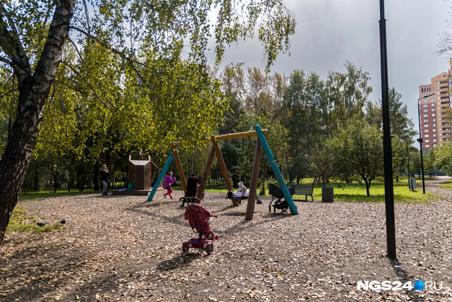 Одна из детских площадок | Источник: Мария Ленц / NGS24.RU