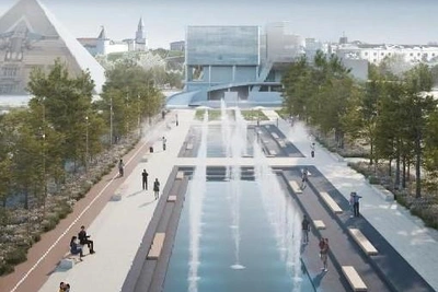 В Казани у ЦУМа обустроят сквер с фонтанами